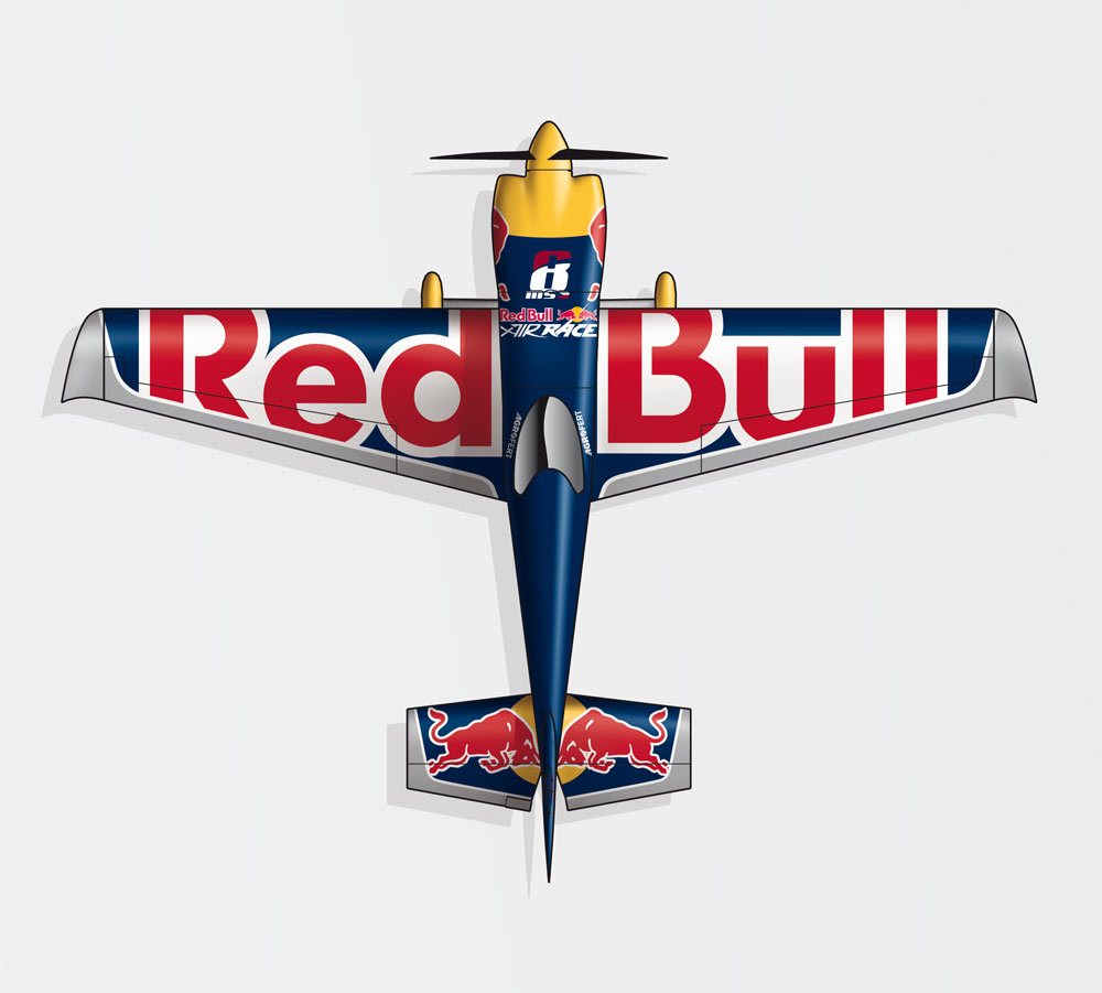 Airplane Design for Red Bull Air Race Pilot Martin Sonka by Sign Creative