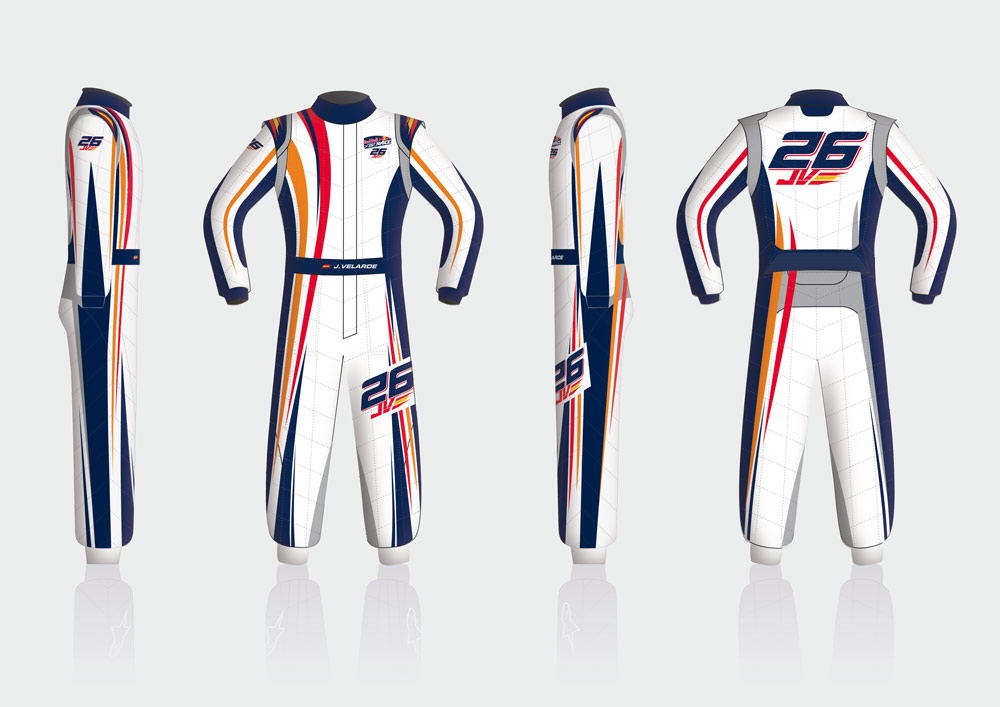 Racesuit Design for Red Bull Air Race pilot Juan Velarde by Design by Sign Creative