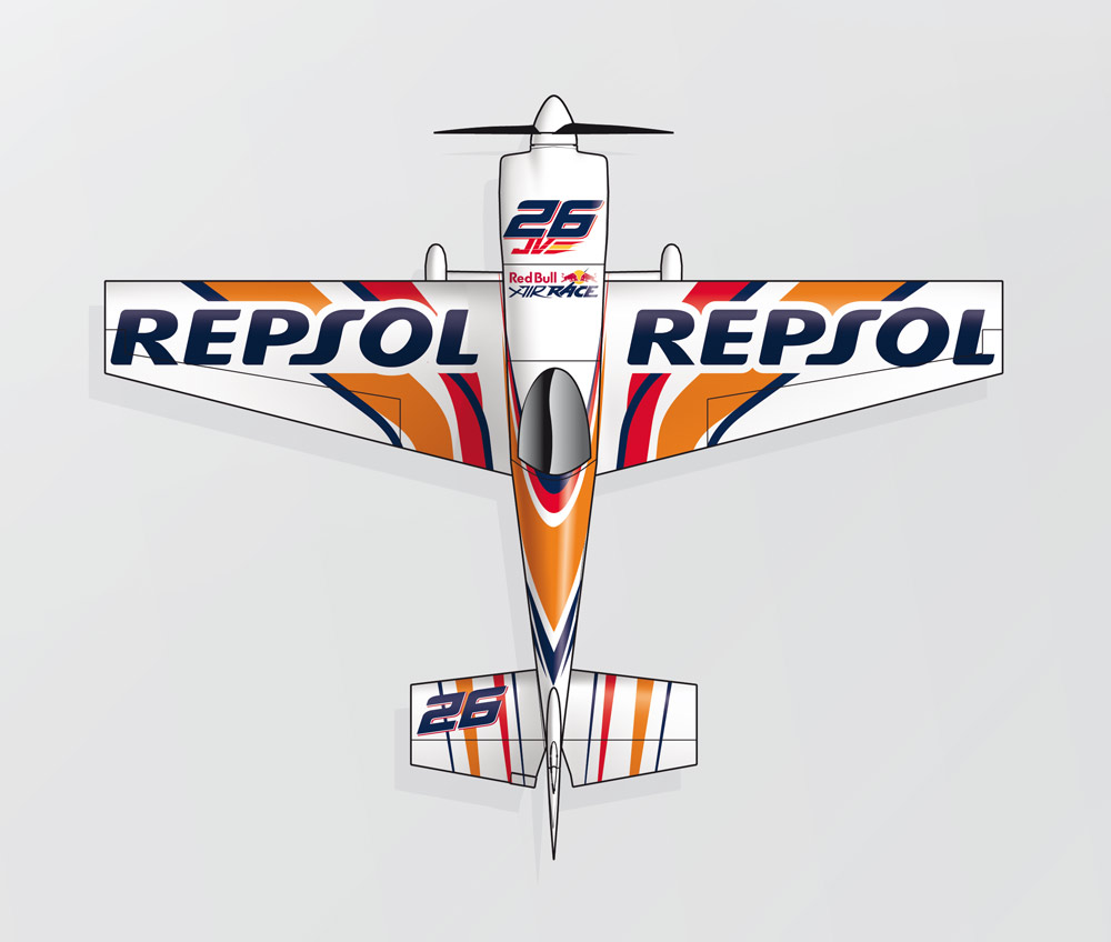 Airplane Design for Red Bull Air Race pilot Juan Velarde by Design by Sign Creative