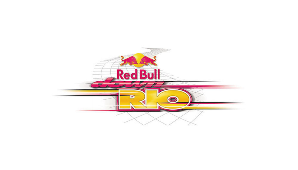 Red Bull Down Rio Logo Design