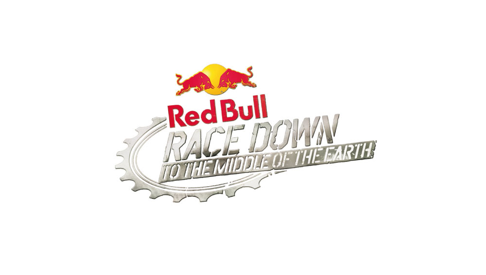 Red Bull Race Down Logo Design