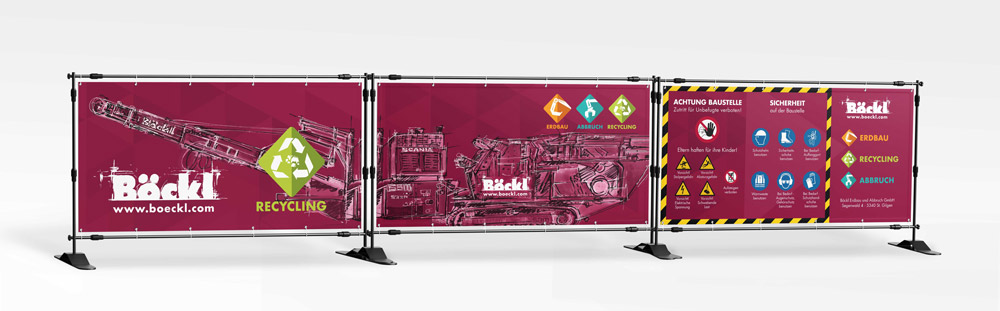 Banner Design for Böckl Erdbau