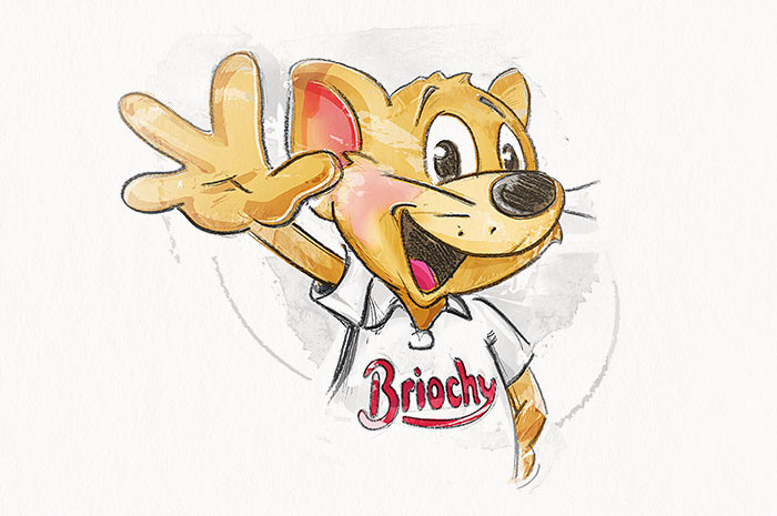 Design of the Character »Briochy« for Eat the Ball