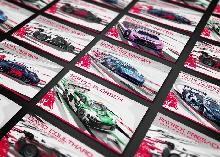 F1 Spielberg Legends Parade Autograph Card Design