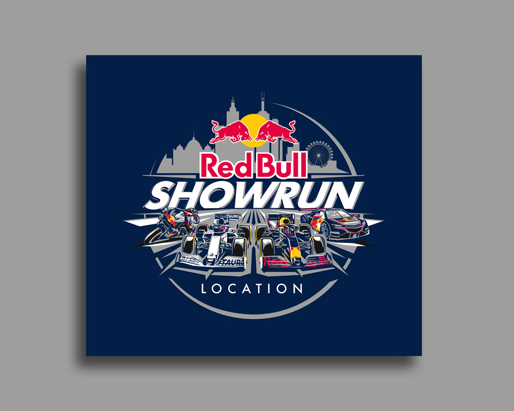 Red Bull Showrun Logo Design